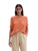 Marc O'Polo Kurzarm-Strickpullover boxy in Warm Orange
