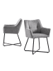 B&D Home 2er-Set: Esszimmerstuhl BREIGHT in Grau - (B)56 x (H)83 x (T)59 cm