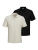 Jack & Jones Poloshirt Austin in Schwarz / beige