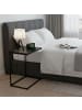 relaxdays Beistelltisch in Schwarz - (B)55 x (H)66 x (T)35 cm