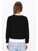 DreiMaster Women Cardigan in black offwhite