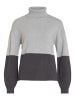 Vila Strickpullover in Light Grey Melange
