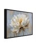 WALLARENA Bilder mit Rahmen Blumen in Grau