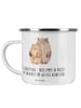 Mr. & Mrs. Panda Camping Emaille Tasse 10. Hochzeitstag Rosenhoc... in Transparent
