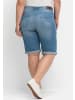 sheego Jeansbermudas in light blue-denim