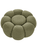 Beliani Pouf BEAUFORT in Grün - (W) 60 x (H) 27 x (L) 60 cm