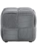Homestyle4u Polsterhocker 46x41x46 in Grau