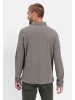 Camel Active Langarm Poloshirt aus zertifiziertem Organic Cotton in Grau