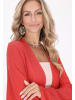 IZIA Women Cardigan in orange