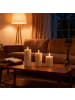 relaxdays 3 x LED Kerzen in Beige