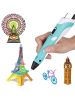 Wisam® 3D Drucker Stift Set Blau für Kinder Erwachsene mit 3 Farben 1.75mm