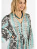 IZIA Damen Beach Kaftan in Blau Mehrfarbig