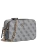 Guess Noelle II Crossbody - Umhängetasche 20 cm (dark taupe logo) in slate logo