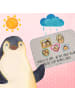 Mr. & Mrs. Panda Badematte Igel Familie mit Spruch in Grau Pastell