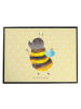 Mr. & Mrs. Panda Schreibauflage Hummel flauschig ohne Spruch in Gelb Pastell