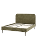 Beliani Doppelbett FLAYAT in Grün/Schwarz - (W) 153 x (H) 109 x (L) 215 cm
