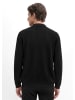 Marc O'Polo Polo-Strickjacke regular in Schwarz