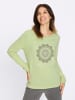 Sieh an! Sweatshirt in pistazie-sesam