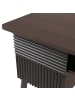 MCW Schreibtisch O40 78x120x60cm, Walnuss-Optik