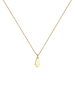 Elli Halskette 585 Gelbgold Hamsa Hand, Herz in Gold