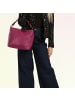Toscanto Toscanto Schultertasche Leder fuchsia, pink ca. 37cm