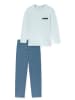 Schiesser Schlafanzug Comfort Nightwear in Hellblau