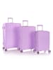 Heys Pastel 4 Rollen Kofferset 3-teilig mit Dehnfalte lavender