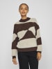 Vila Strickpullover in Coffee Bean