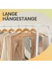 VASAGLE Kleiderständer Colten in Weiß - (B)100 x (H)160 x (T)45 cm