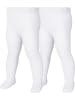 Playshoes Strumpfhose "Thermo-Strumpfhose uni Doppelpack" in Weiß
