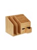 relaxdays Schreibtisch-Organizer in Natur