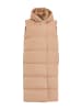 Threadbare Longweste THB Viktoria Maxi Gillet with Hood in Grau