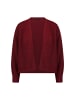 Zero  Cardigan offener Style in Dark Red Melange