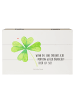 Mr. & Mrs. Panda Erinnerungsbox Blume Kleeblatt mit Spruch in Weiß