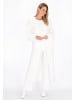 usha WHITE LABEL Women Cardigan in white melange
