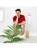 relaxdays WC-Bürstenhalter in Natur - (H)37,5 x Ø 10,5 cm
