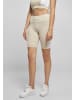 Urban Classics Urban Classics Damen Ladies Color Block Cycle Shorts in softseagrass/white