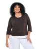 Ulla Popken Longsleeve in mahagoni