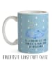 Mr. & Mrs. Panda Camping Tasse Wal Konfetti mit Spruch in Blau Pastell