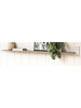Furn.Design Wandboard weiß, Eiche, Wandregal skandinavisch 180 cm