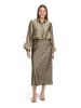 Vera Mont Satin-Bluse mit Kragen in Turf