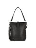 Plevier Bow Schultertasche Leder 30 cm Laptopfach schwarz