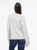 Vila Strickpullover in Light Grey Melange