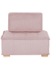 Beliani Sofaelement TIBRO in Rosa/Braun - (W) 100 x (H) 40 x (L) 100 cm