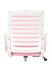 Beliani Bürostuhl RADIANT in Rosa/Weiß - (W) 58 x (H) 88 x (L) 58 cm