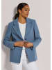 MADELEINE Longblazer mit Struktur in stahlblau