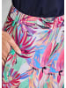 GOLDNER Kurzgröße:  Jerseyhose mit Palmen-Print in bunt / gemustert