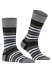 Falke Socken Tinted Stripe in Asphalt me