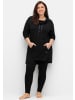 sheego Oversize-Shirt in schwarz