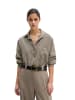 Marc O'Polo Streifenbluse relaxed in Medium Brown
